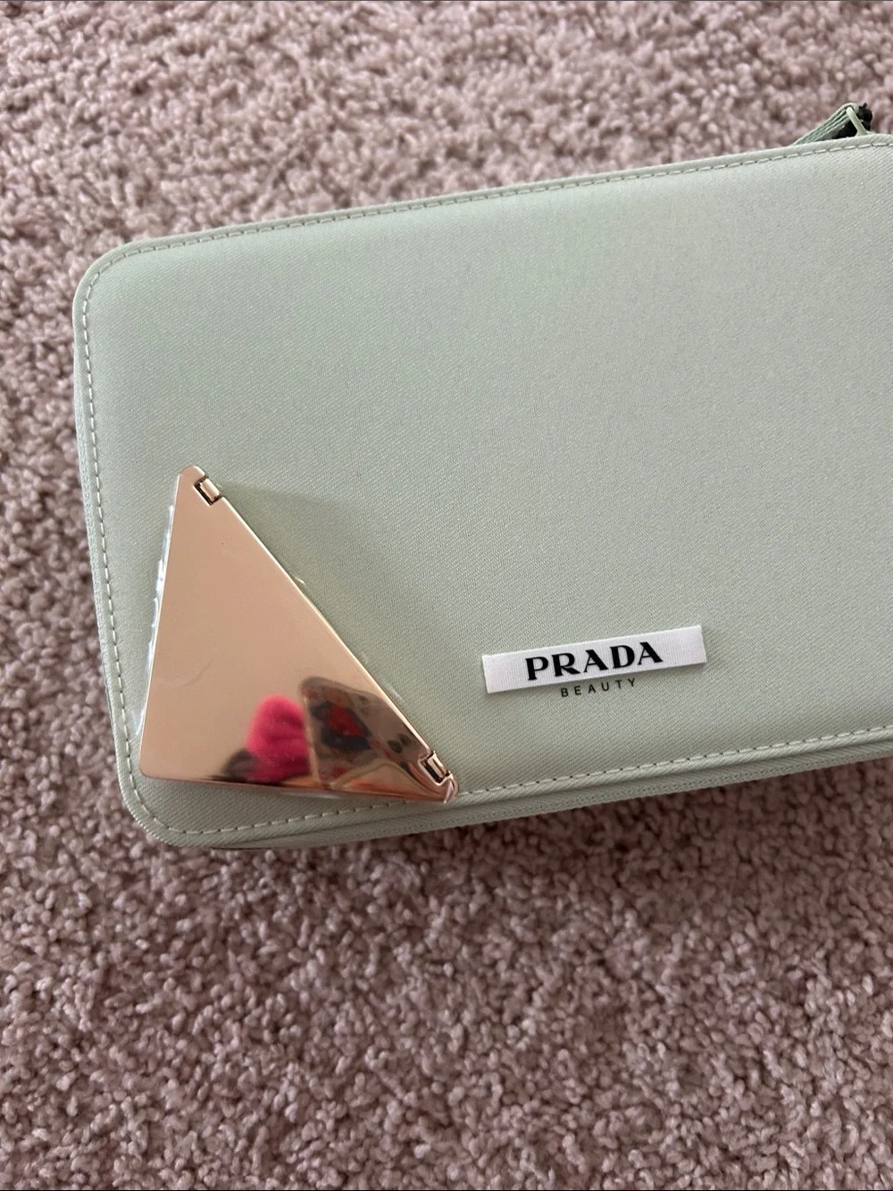 Prada beauty case & compact mirror